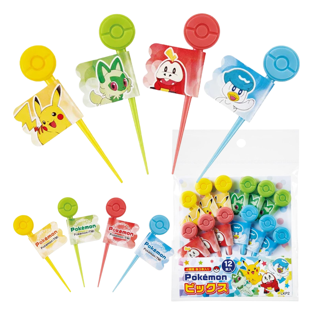 SKATER POKEMON FOOD PICKS 12P