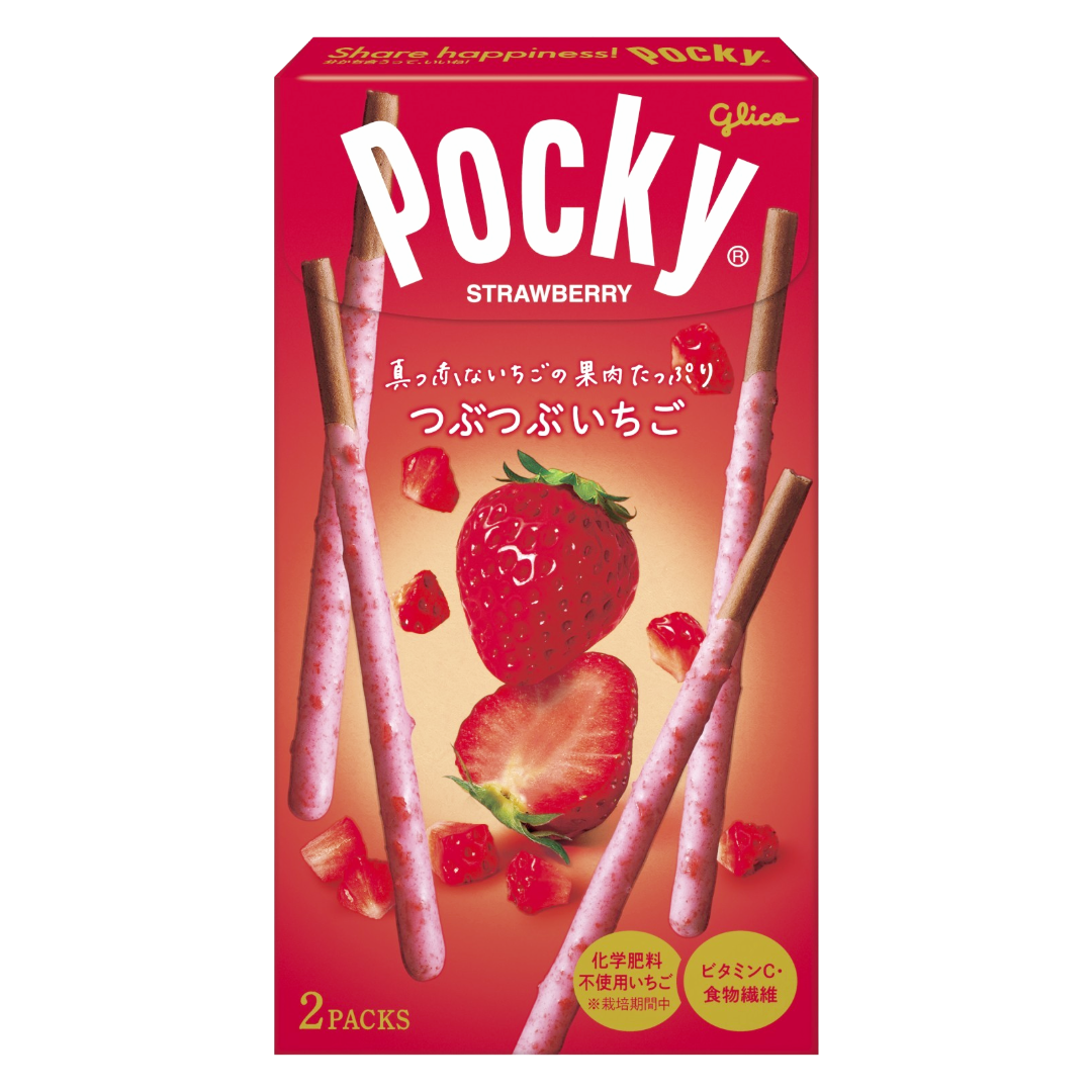 GLICO POCKY CRUNCHY STRAWBERRY JP