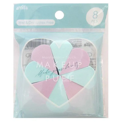 MAKEUP PUFF 8P BLUE