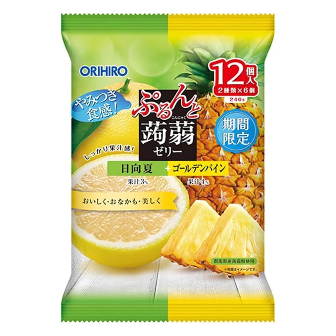 ORIHIRO KONJAC JELLY HYUGANATSU+PINE 12PC