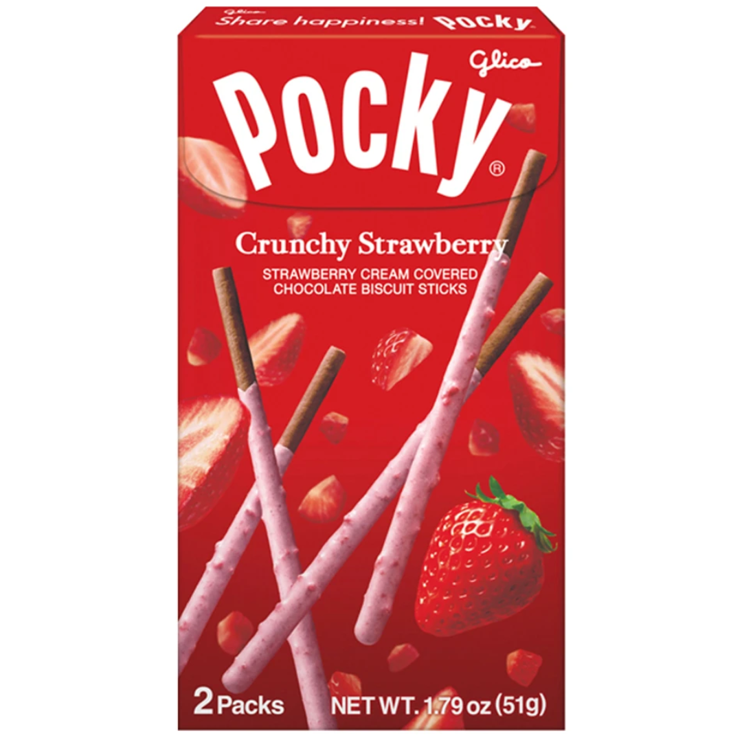GLICO POCKY CRUNCHY STRAWBERRY