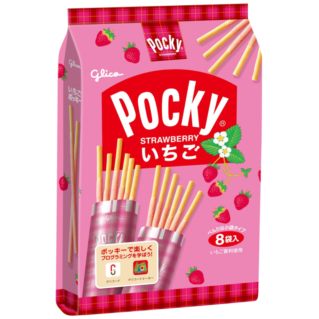 GLICO POCKY  STRAWBERRY JAPAN 8P