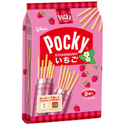 GLICO POCKY  STRAWBERRY JAPAN 8P
