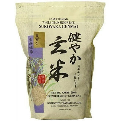 RICE BROWN SUKOYAKA GENMAI 4.4LB