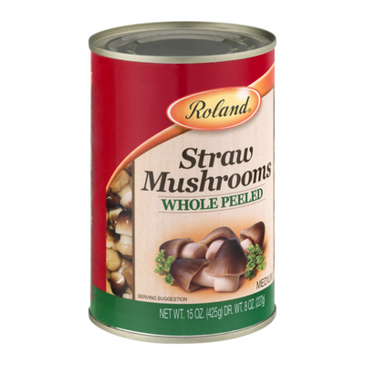 ROLAND CAN STRAW MUSHROOM PEELED 15OZ
