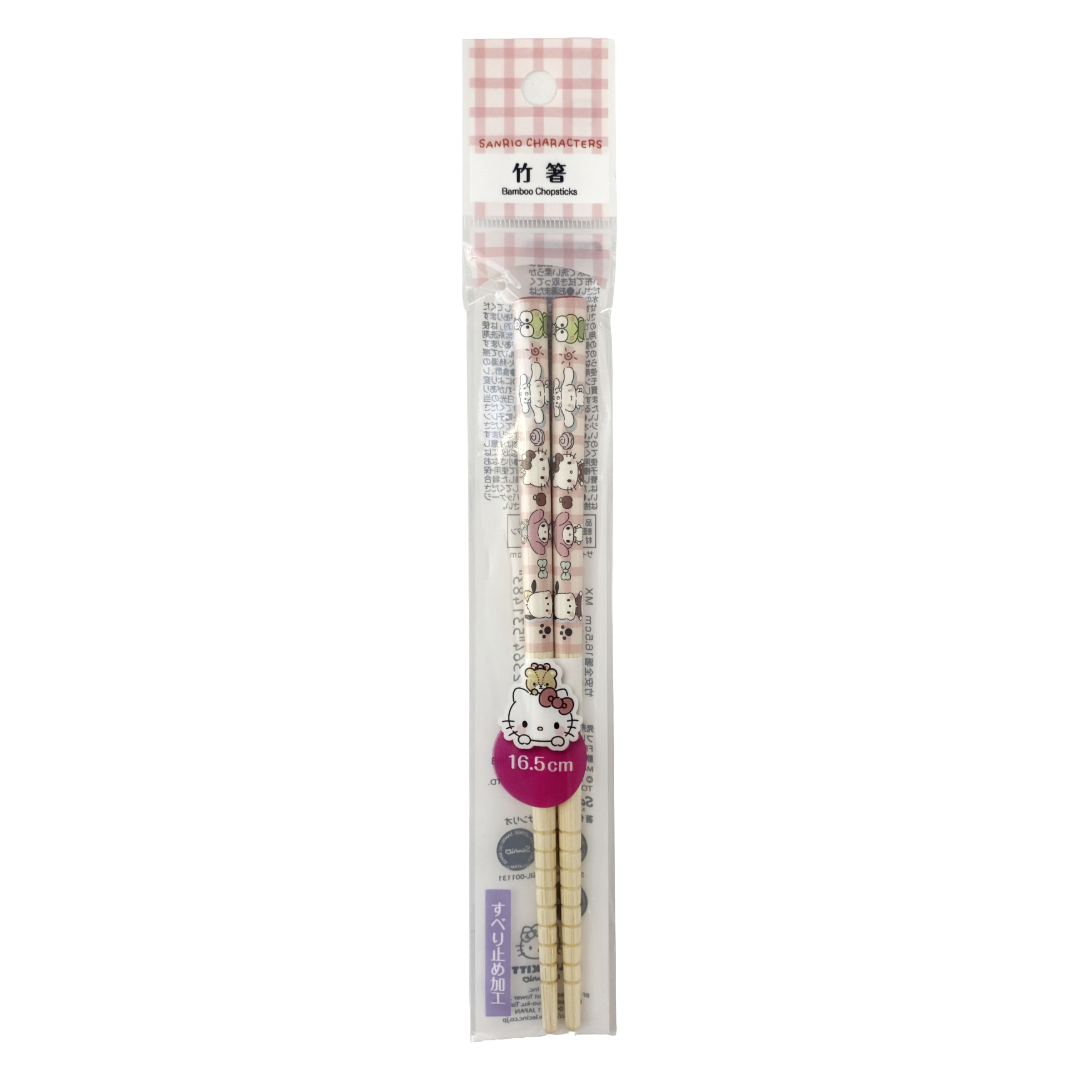 SANRIO CHARACTERS BAMBOO CHOPSTICKS 6.5IN