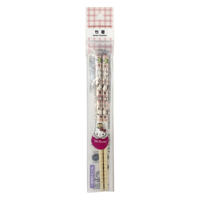 SANRIO CHARACTERS BAMBOO CHOPSTICKS 6.5IN