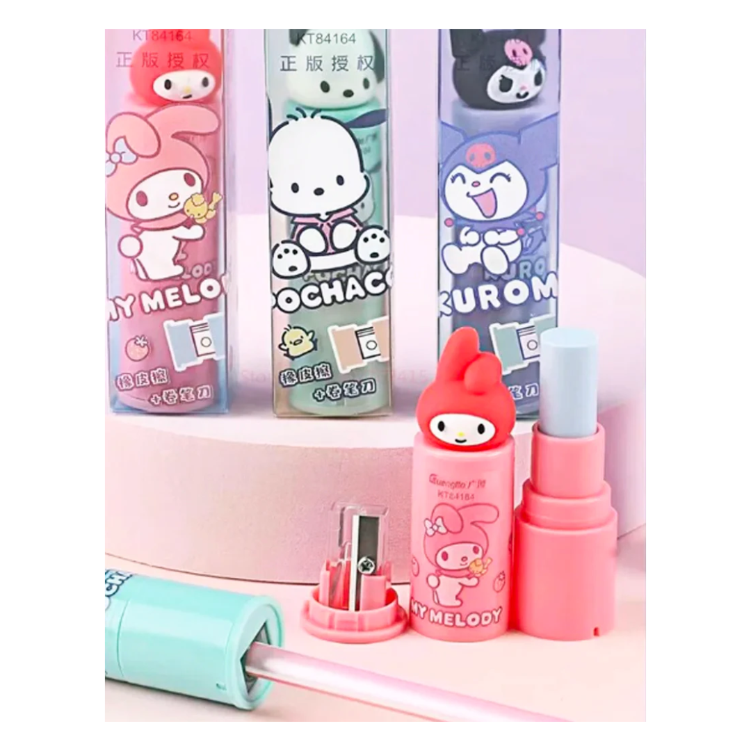 SANRIO CHARACTERS ERASER & SHARPENER SET