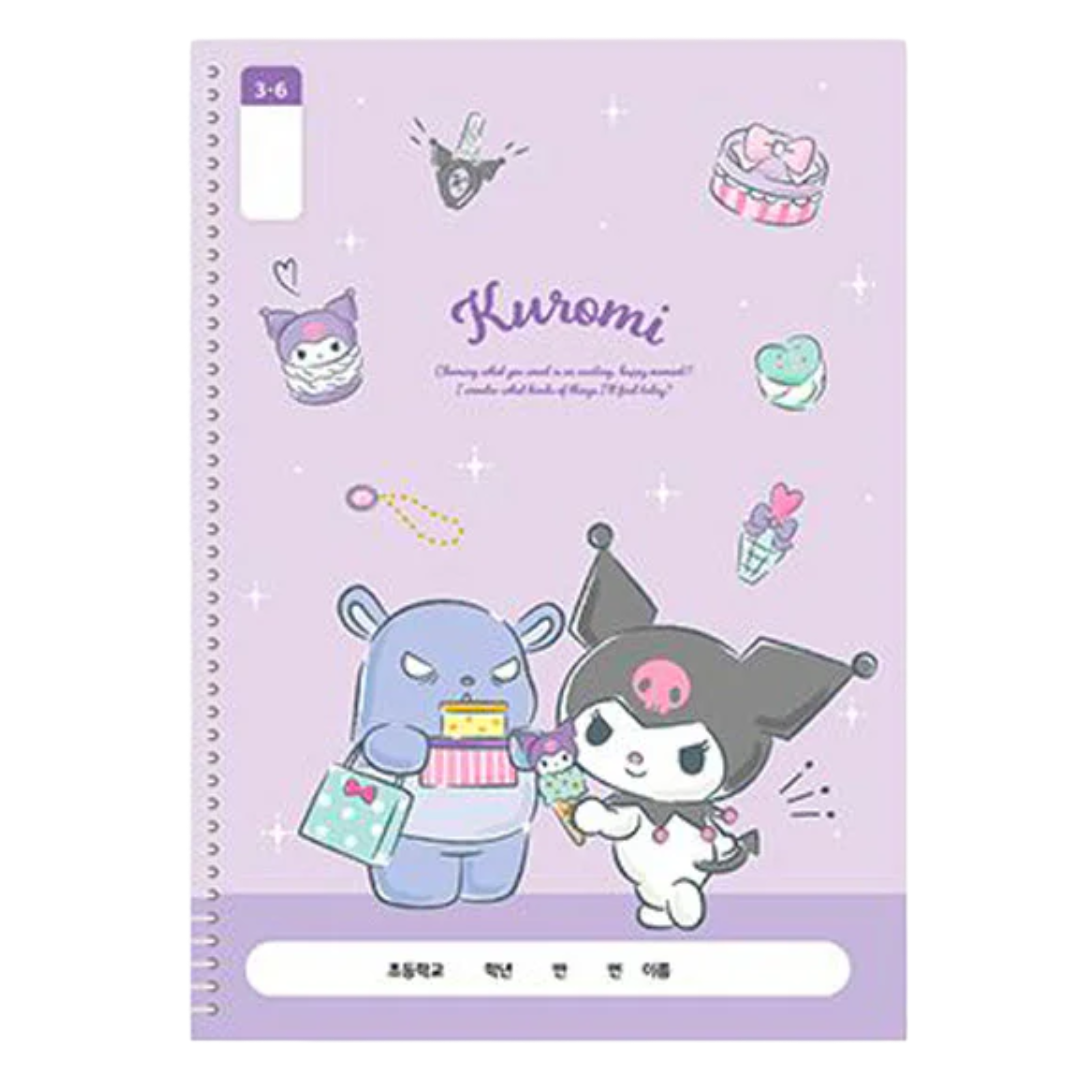 SANRIO RINGED NOTE KUROMI 185×260MM