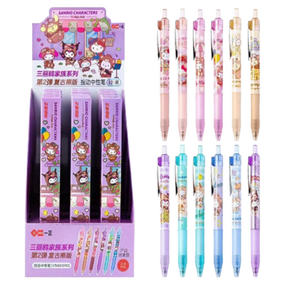 SANRIO GEL PEN VINTAGE BEAR 0.5MM BLACK  1 BLIND BOX