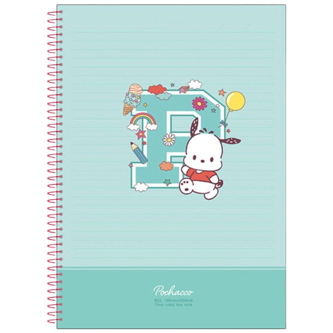 SANRIO POCHACCO RINGED LINE NOTE  18.5×25.7 CM
