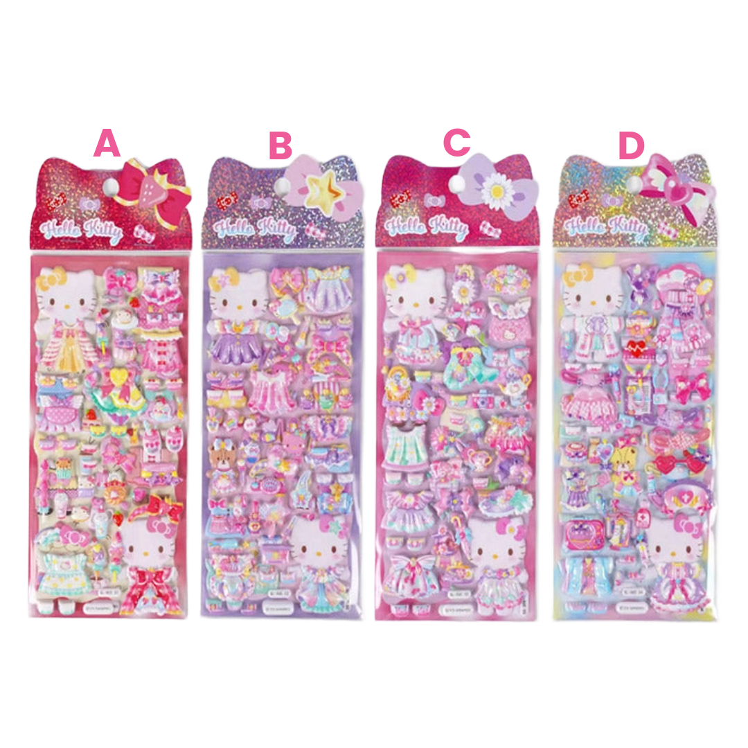 SANRIO DRESS UP HOLOGRAM STICKER HELLO KITTY – HANAMARU JAPANESE ...