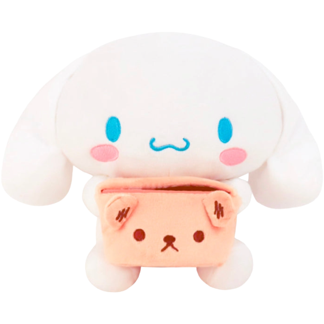SANRIO STUFFED TOY CINNAMOROLL BASKET 25CM