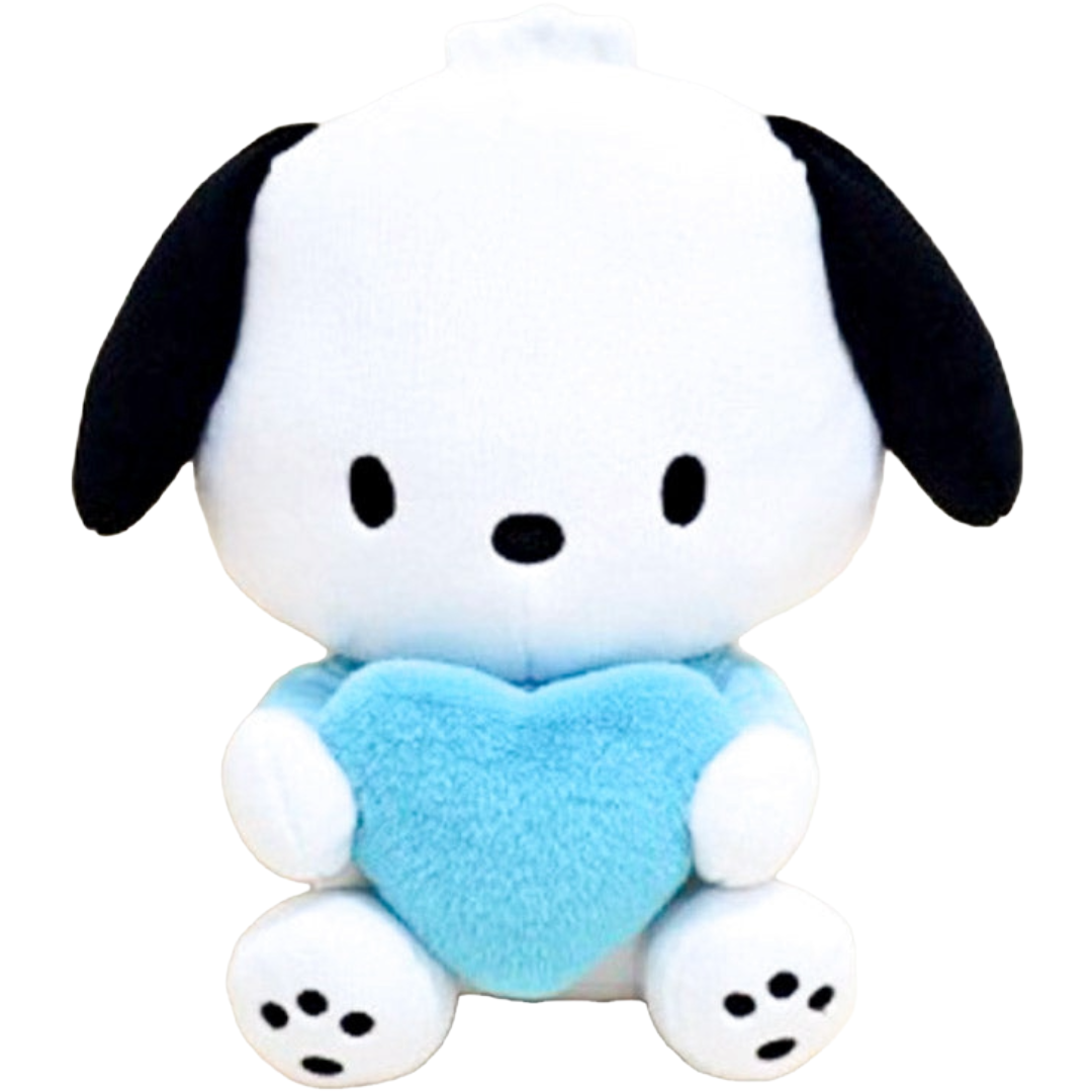 SANRIO STUFFED TOY POCHACCO FUR HEART 25CM