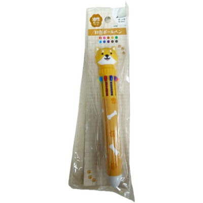 10 COLORS BALL POINT PEN SHIBA DOG