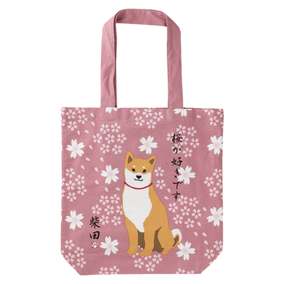 FRIENDSHILL A4 TOTE BAG SAKURA GA SUKIDESU DARK PINK