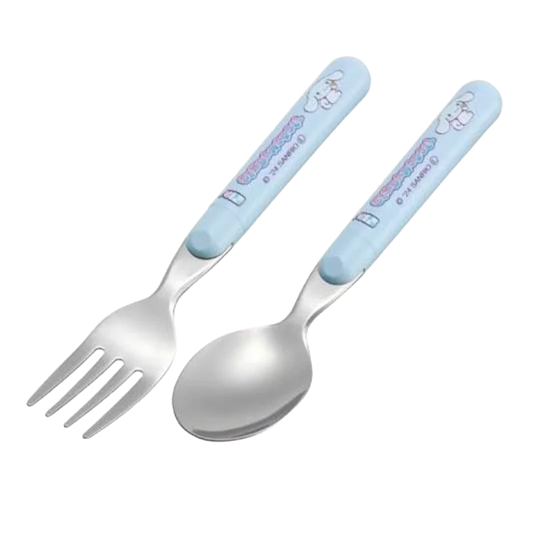 SKATER SPOON & FORK SET CINNAMOROLL