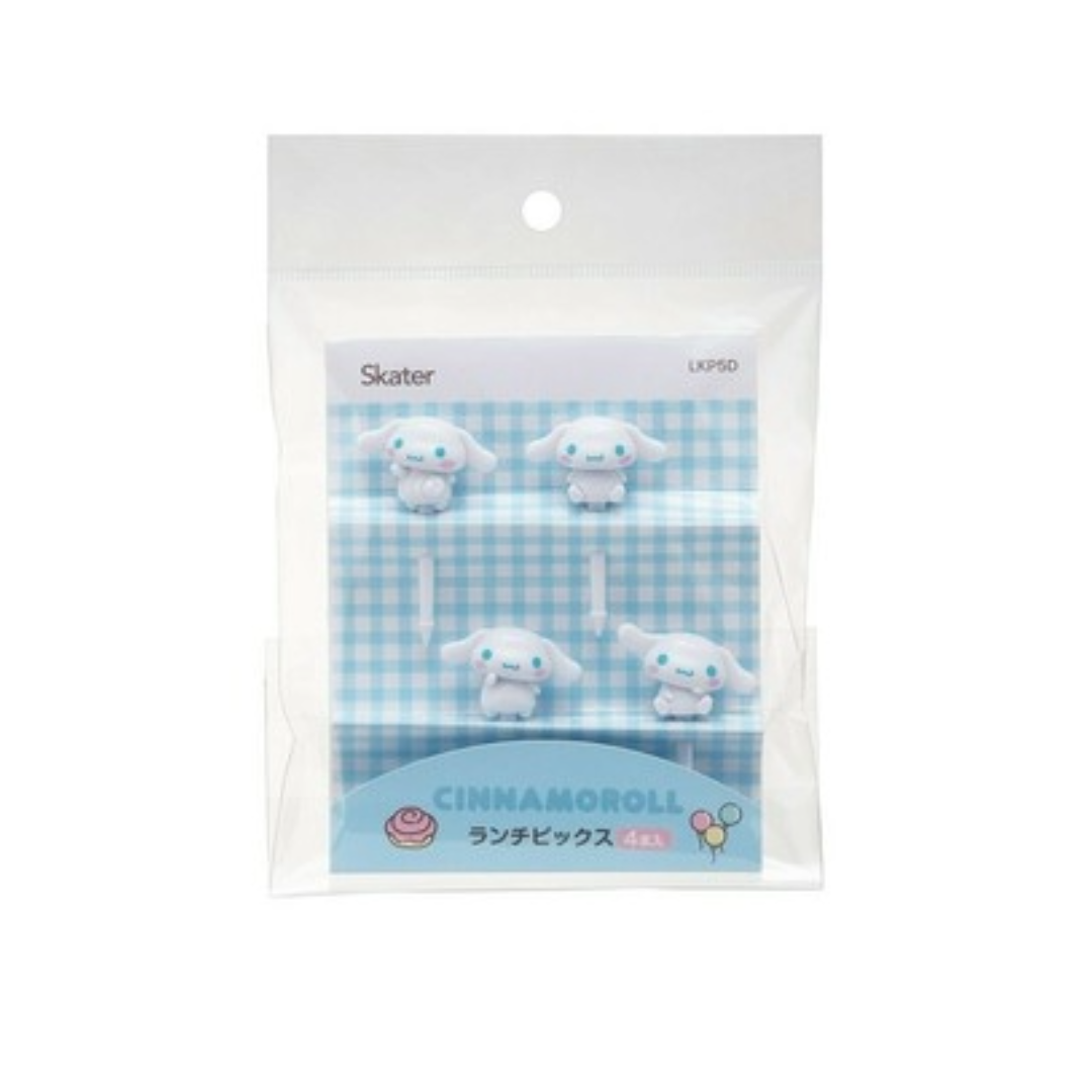 SKATER FOOD PICKS CINNAMOROLL 4P