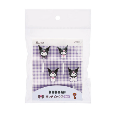 SKATER FOOD PICKS KUROMI 4P