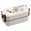 SKATER RILAKKUMA SLIM 2 TIER LUNCH BOX 600ML