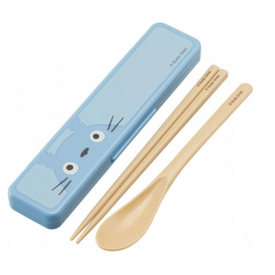 SKATER TOTORO CHOPSTICKS & SPOON SET FACE