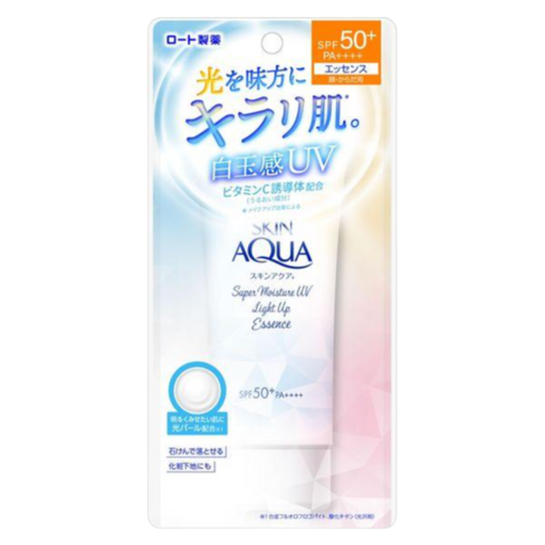 UV ROHTO SKIN AQUA SUPER MOISTURE UV LIGHT UP ESSENCE 70G