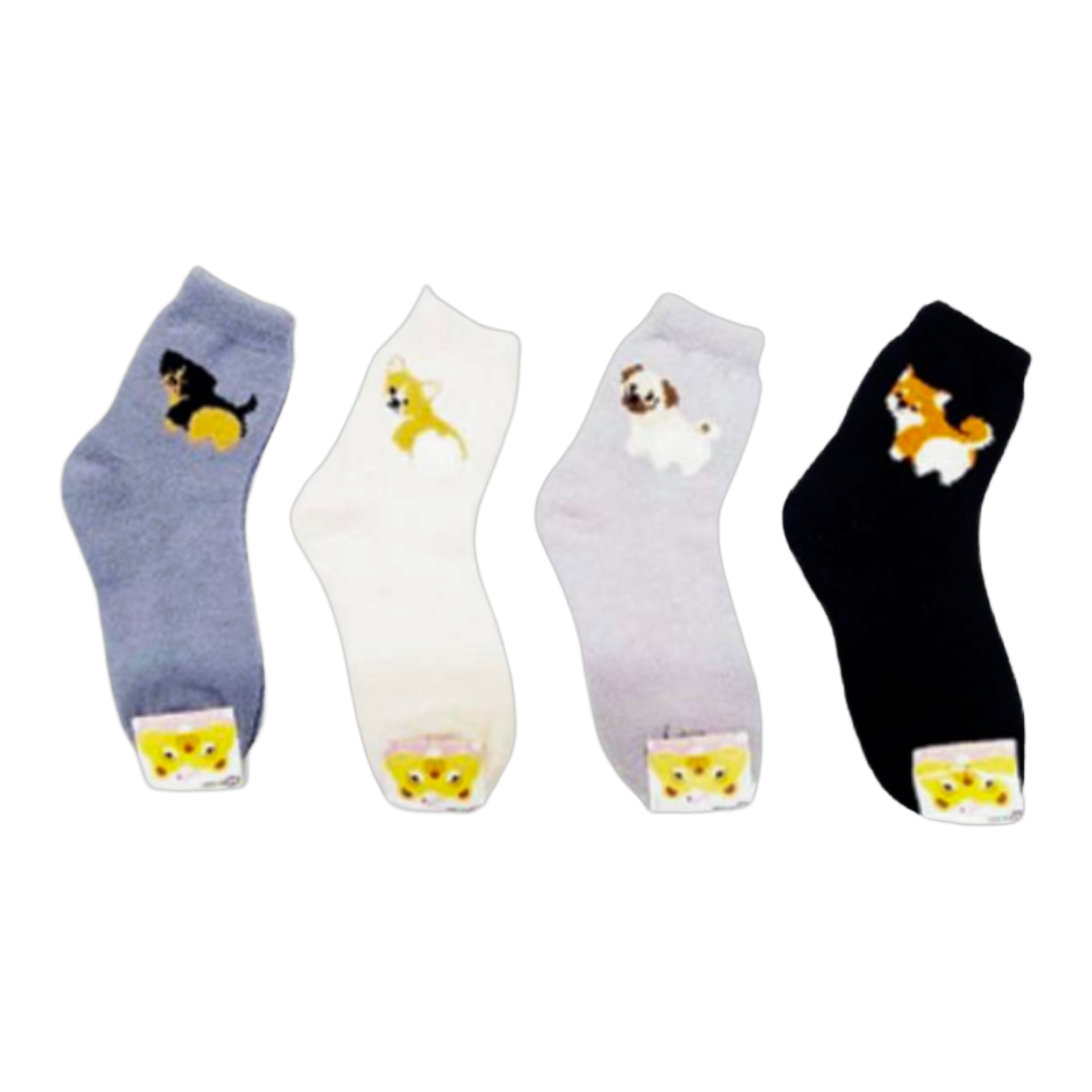 SLEEPING ANKLE SOCKS CUTE PUPPY