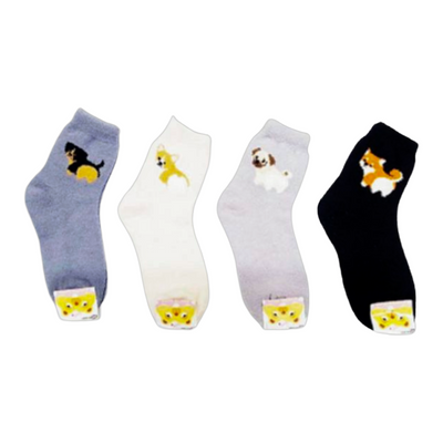 SLEEPING ANKLE SOCKS CUTE PUPPY