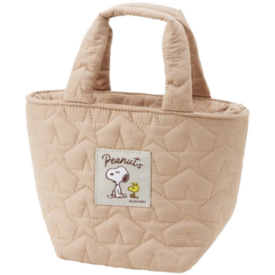 SKATER SNOOPY INSULATED QUILTED LUNCH BAG (M)