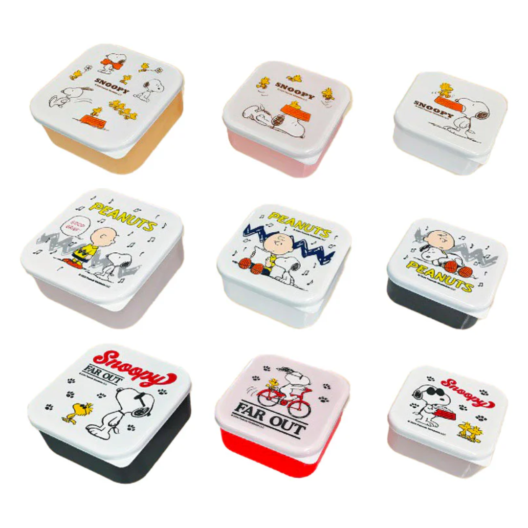 PEANUTS SNOOPY LUNCH BOX 3P SET 520×360×220ML – HANAMARU JAPANESE ...