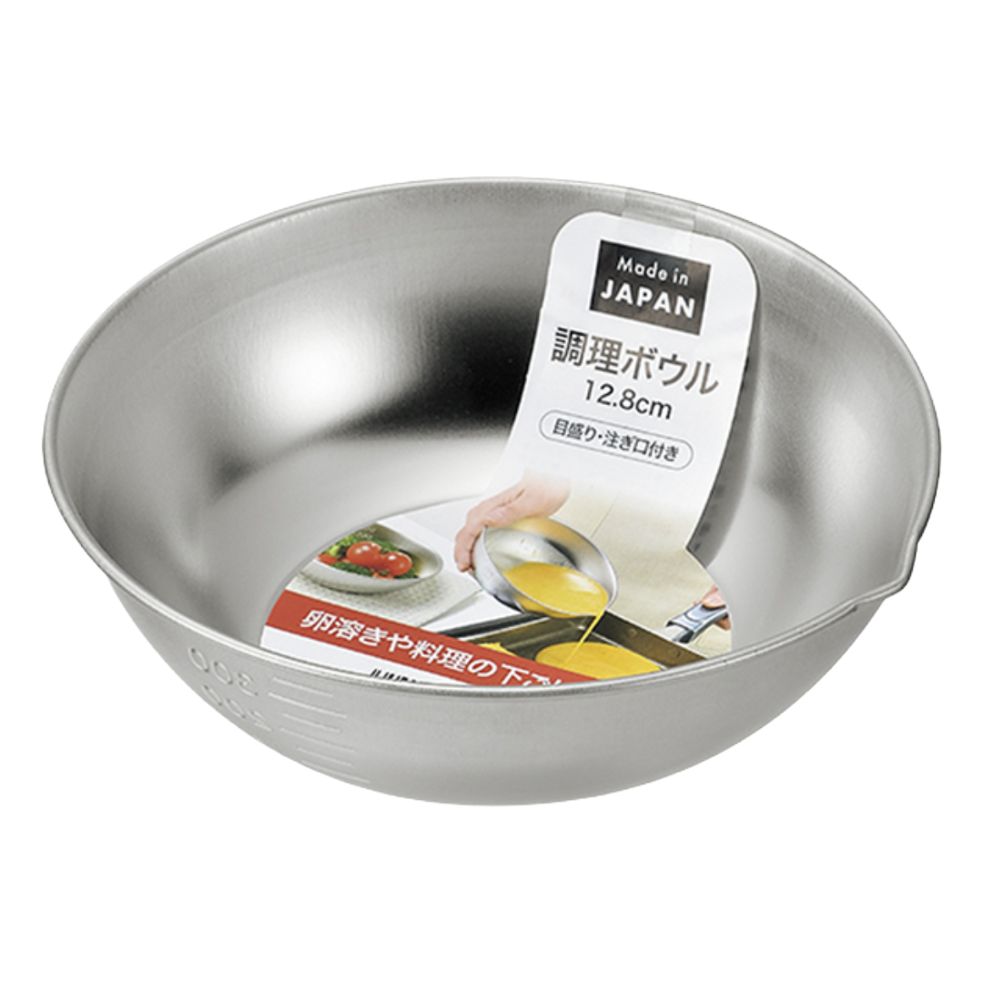 STAINLESS COOKING BOWL 12.8CM