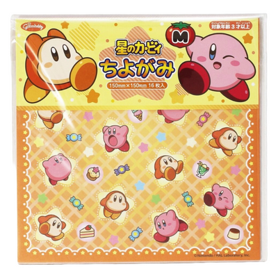 STAR KIRBY PATTERN ORIGAMI 15X15CM 16 SHEETS