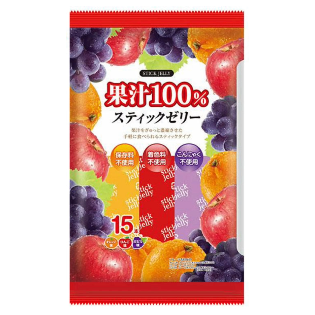 STICK JELLY FRUITS KAJYU 100% 15P