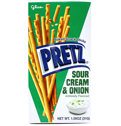 GLICO PRETZ SOUR CREAM & ONION