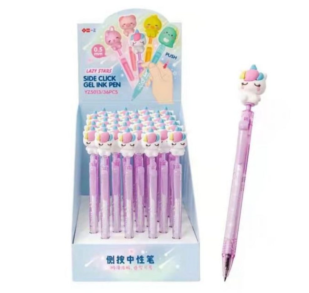 LAZY STAR UNICORN SLIDE CLICK GEL PEN