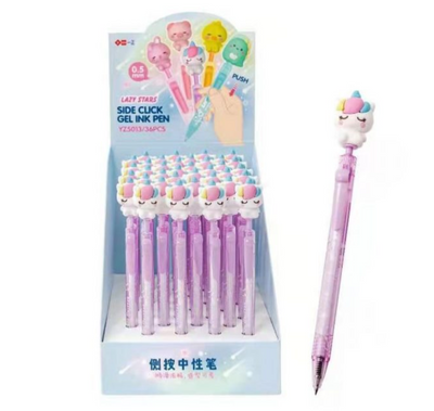 LAZY STAR UNICORN SLIDE CLICK GEL PEN