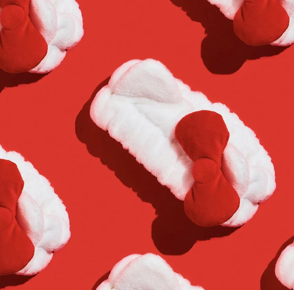 TCS HELLO KITTY PLUSH SPA HEADBAND KITTY BOW RED