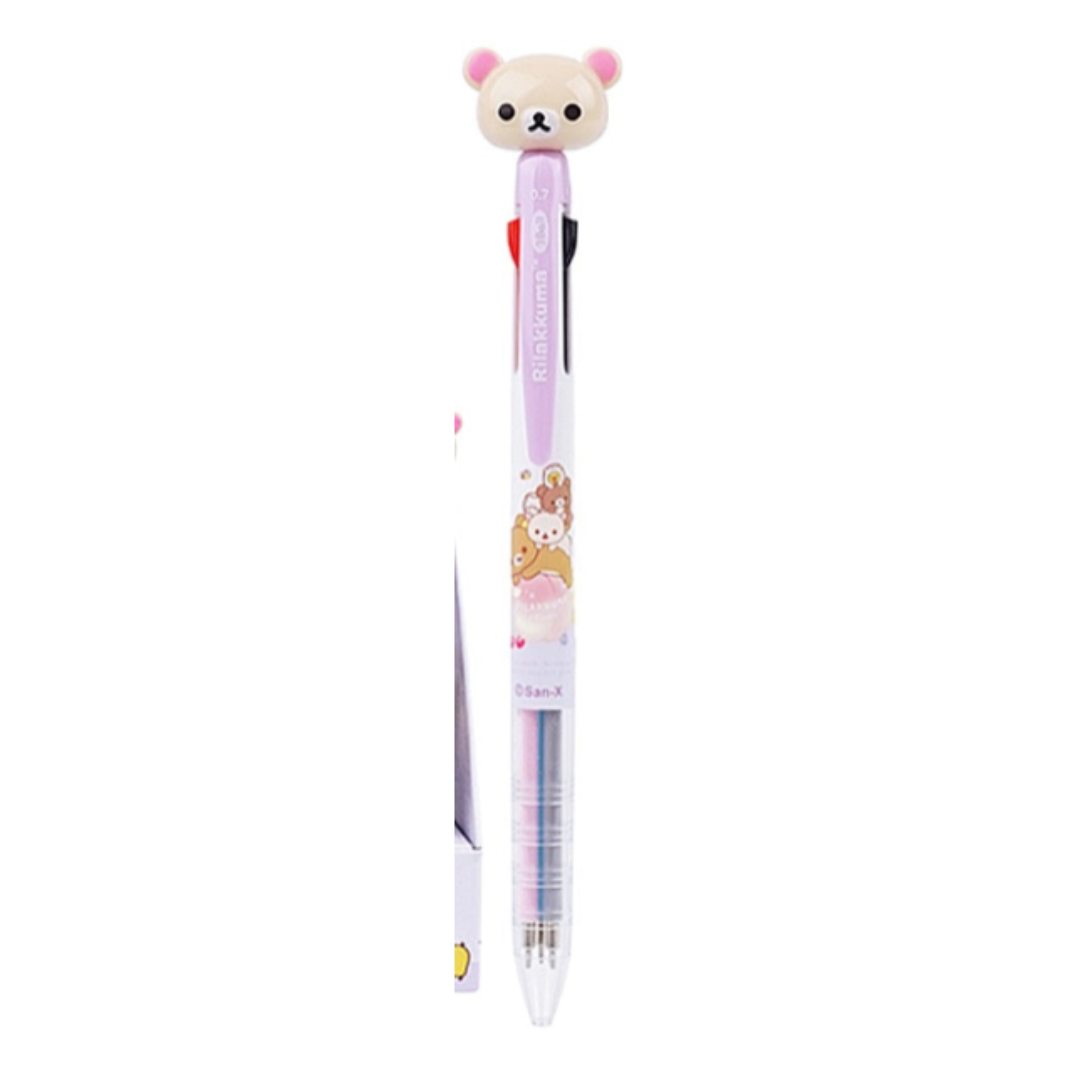 RILAKKUMA MASCOT 3-COLOR BALL PEN 0.7MM