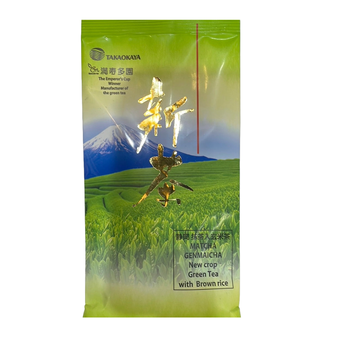 TAKAOKA TEA LEAF SHINCHA MATCHA GENMAICHA 3.5OZ