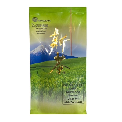 TAKAOKA TEA LEAF SHINCHA MATCHA GENMAICHA 3.5OZ