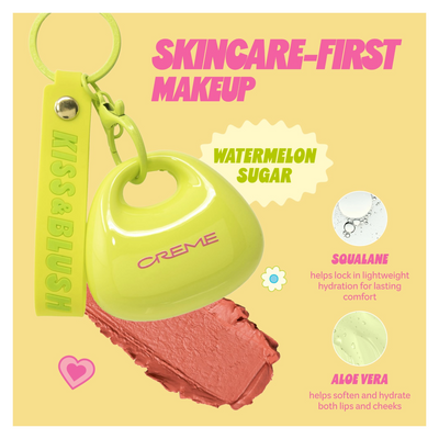 TCS KISS&BLUSH LIP&CHEEK BALM WATERMELON SUGAR