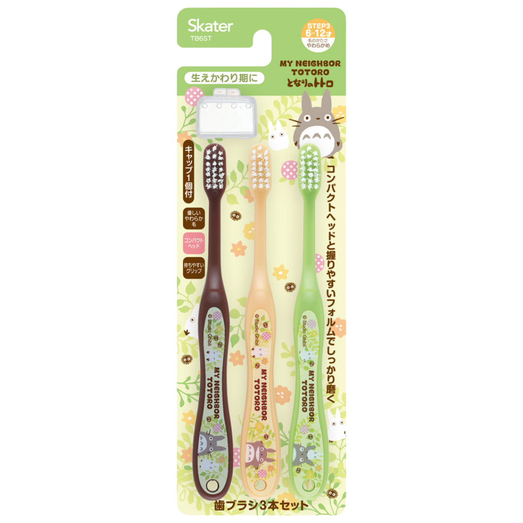 SKATER TOTORO TOOTHBRUSH FOR AGE 6-12 SOFT