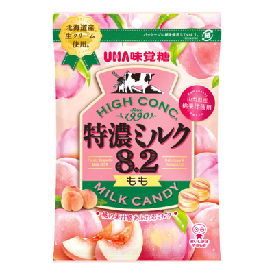 UHA TOKUNO PEACH MILK CANDY
