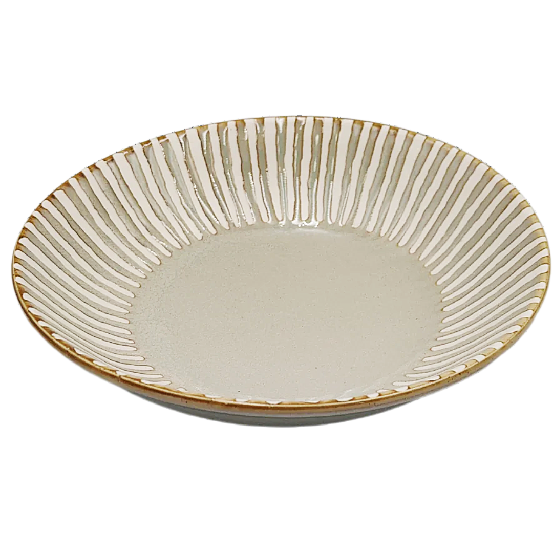 WATER-REPELLENT TOKUSA GRAY 17CM SHALLOW BOWL