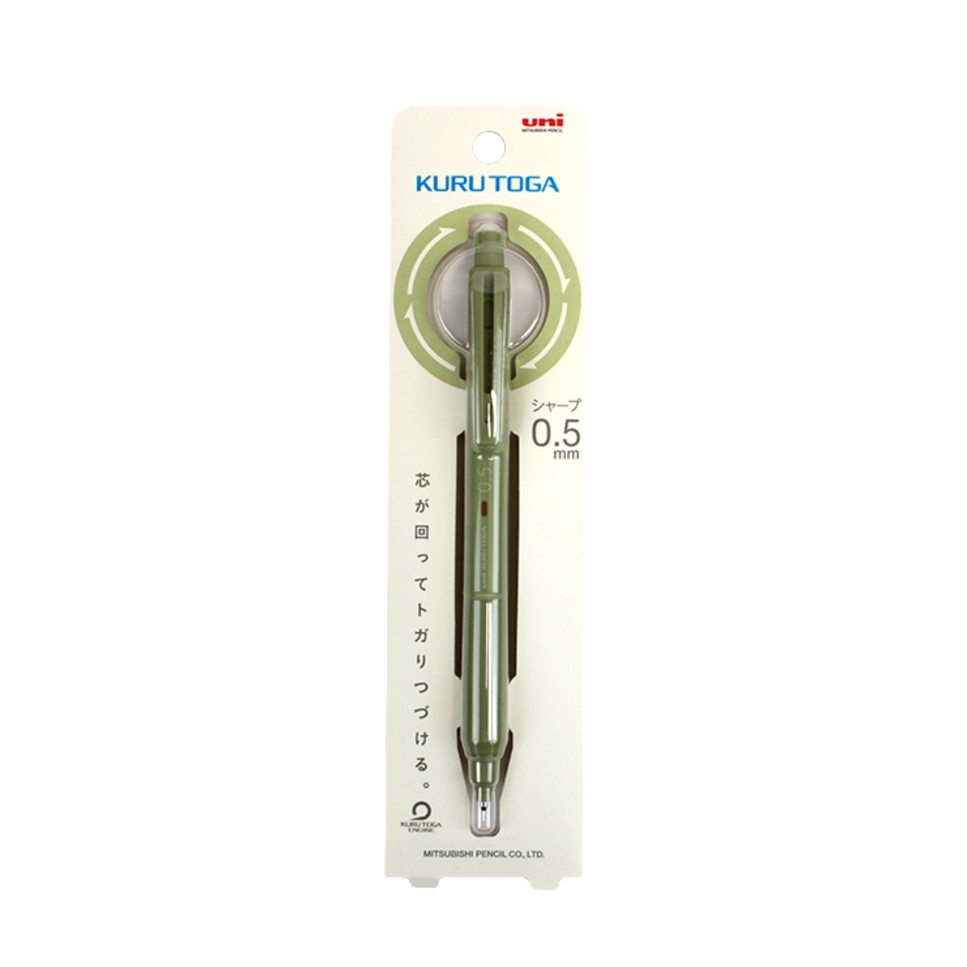 KURUTOGA MECHANICAL PENCIL 0.5MM HARB GREEN
