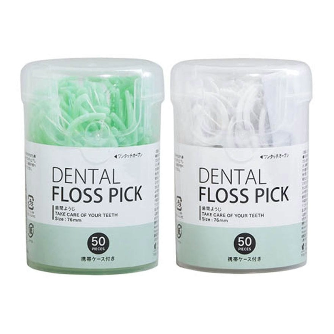DENTAL FLOSS PICK WITH CASE 50P