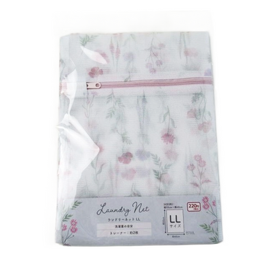 LAUNDRY NET LL PINK FLOWER PATTERN