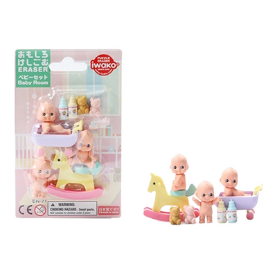 ER-BRI075 IWAKO ERASER BABY SHAPES