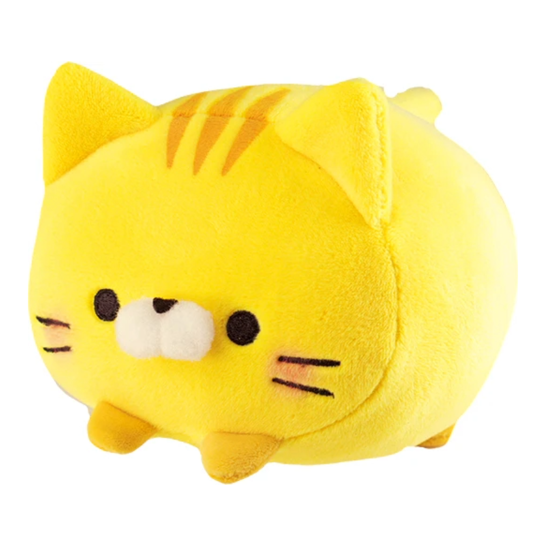 MOCHIFUWA ROLLING CAT STUFFED TOY YELLOW 14CM