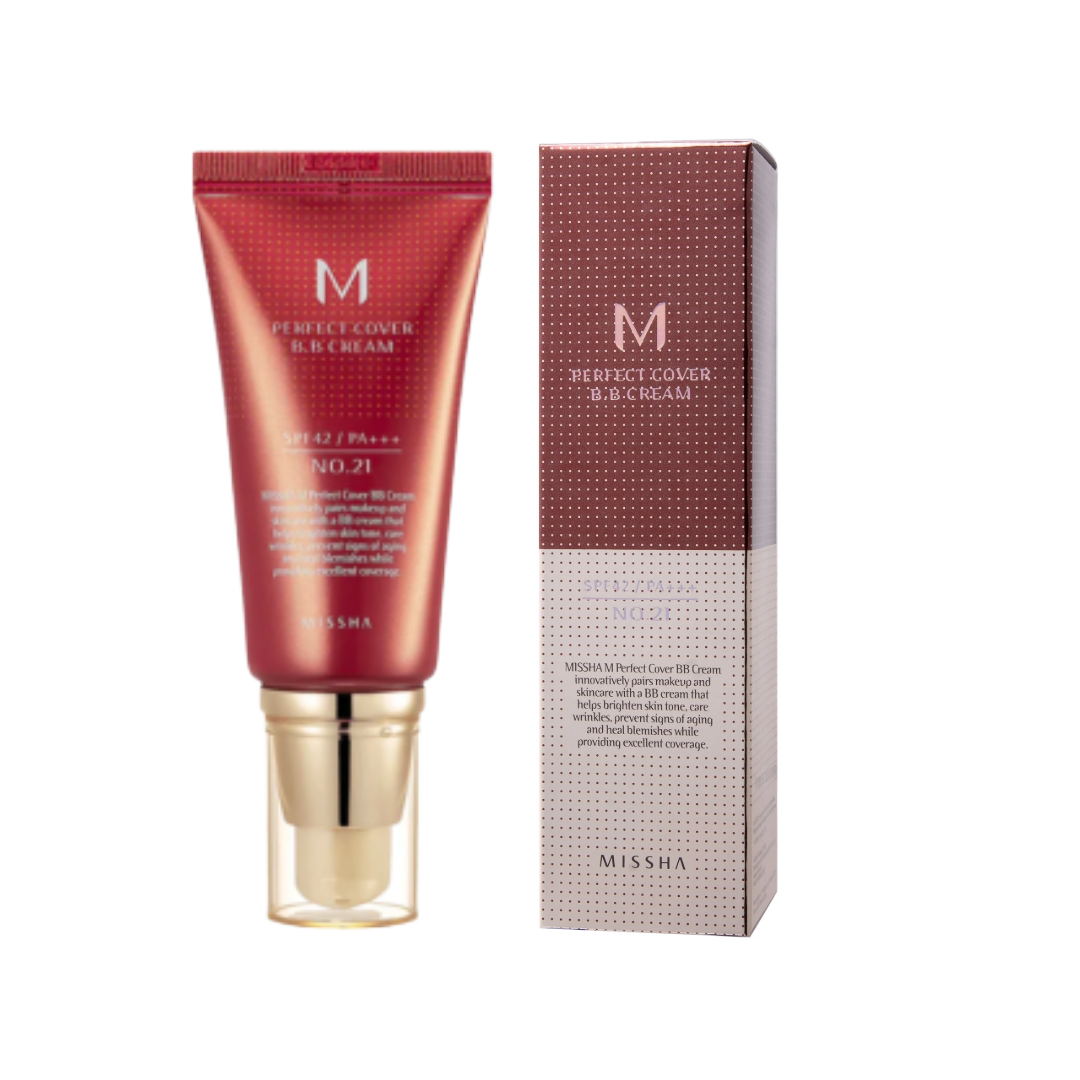 MISSHA M PERFECT COVER BB CREAM SPF 42 NO21 LIGHT BEIGE